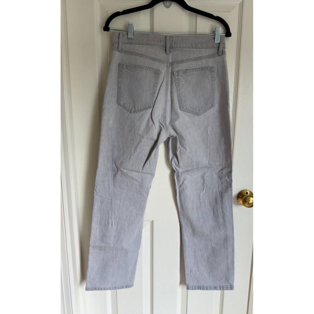 LOFT Jeans Womens High Waist Straight Crop Light Grey Jeans Size 6‎ - Picture 3 of 9